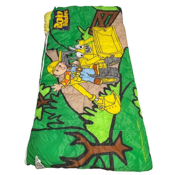 Vintage Kids Sleeping Bag "BOB THE BUILDER" 2002 60”x30” New Old Stock Boys Girl - Picture 6 of 12